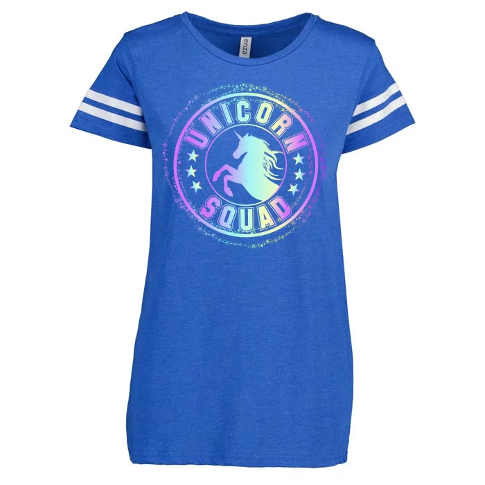 Unicorn Squad Holographic Enza Ladies Jersey Football T-Shirt