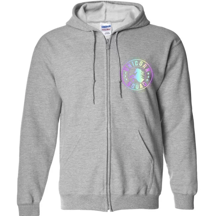 Unicorn Squad Holographic Full Zip Hoodie