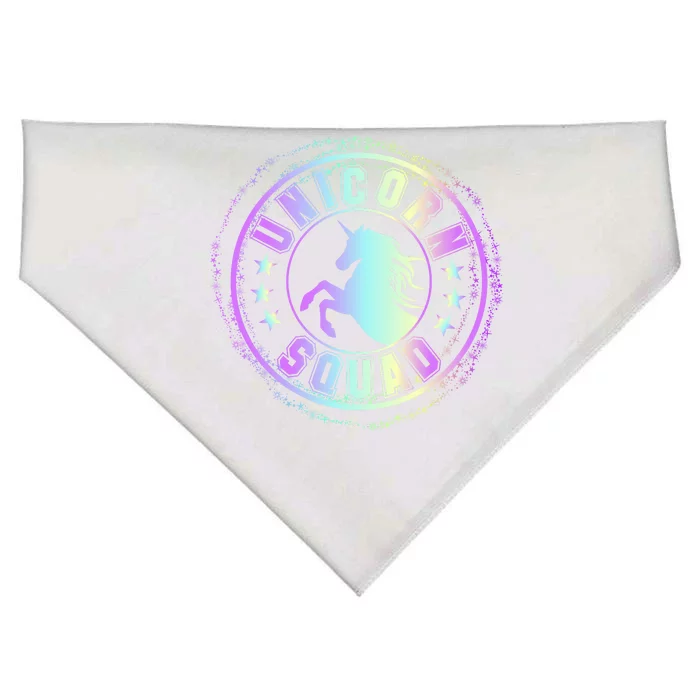 Unicorn Squad Holographic USA-Made Doggie Bandana