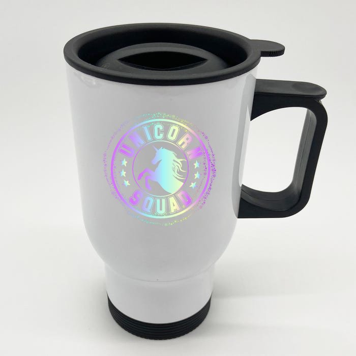 Unicorn Squad Holographic Front & Back Stainless Steel Travel Mug