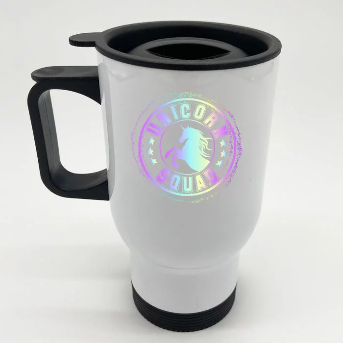 Unicorn Squad Holographic Front & Back Stainless Steel Travel Mug