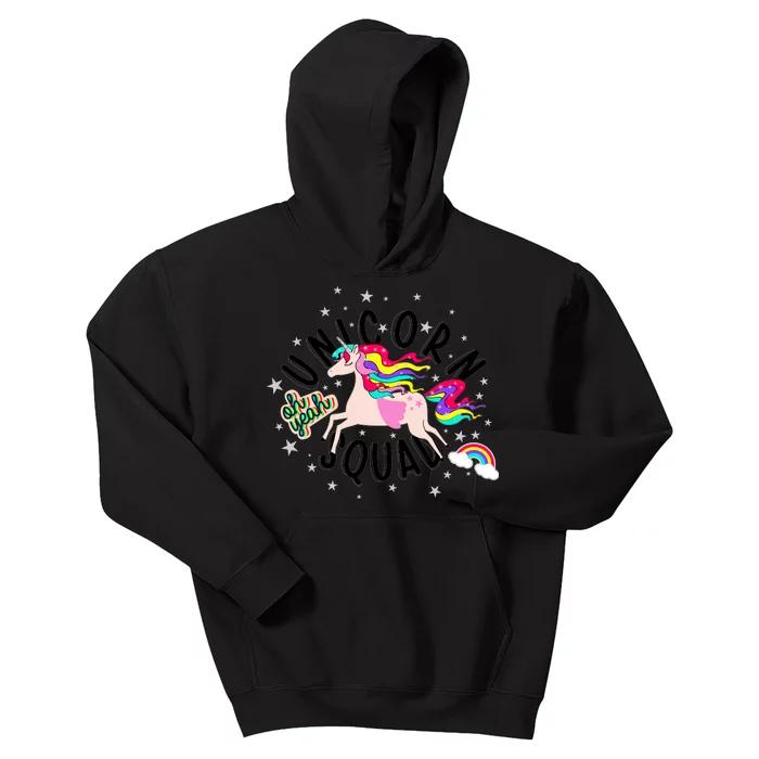 Unicorn Squad Oh Yeah Kids Hoodie