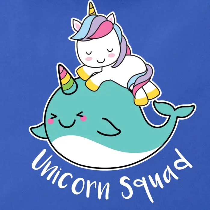 Unicorn Squad Whale Zip Tote Bag