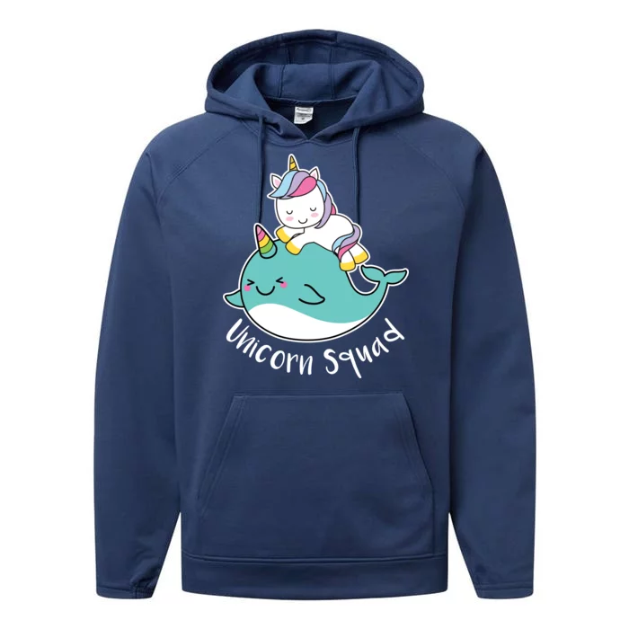 Unicorn Squad Whale Performance Fleece Hoodie