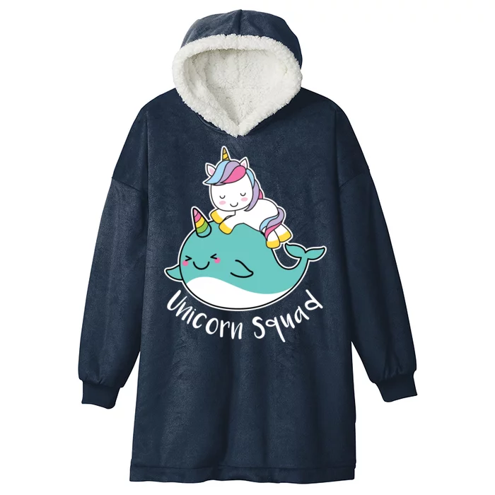 Unicorn Squad Whale Hooded Wearable Blanket