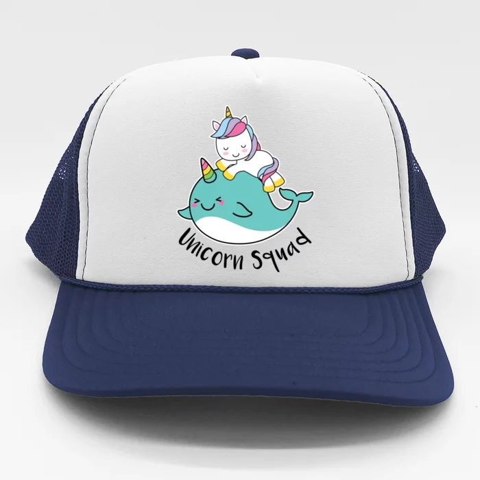 Unicorn Squad Whale Trucker Hat