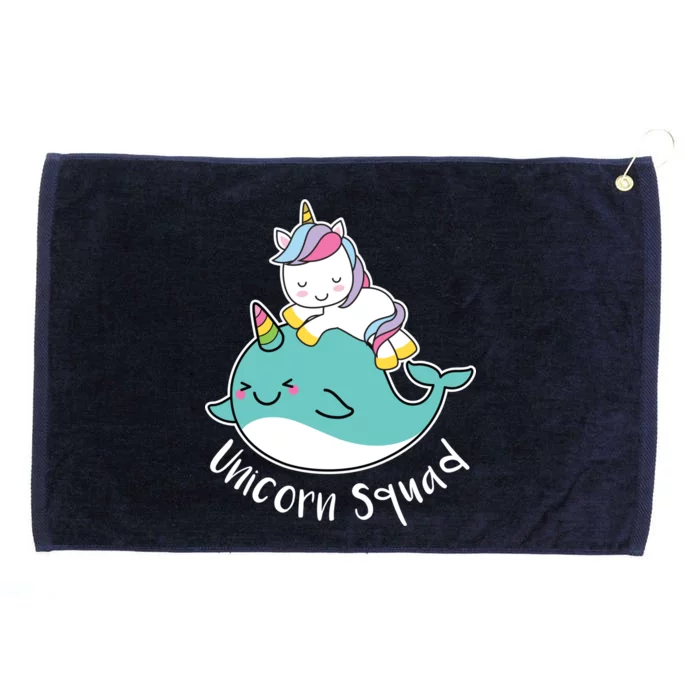 Unicorn Squad Whale Grommeted Golf Towel