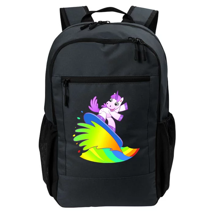 Unicorn Surfing On the Rainbow Daily Commute Backpack