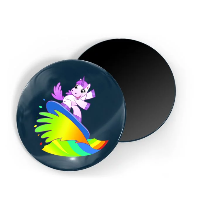 Unicorn Surfing On the Rainbow Magnet