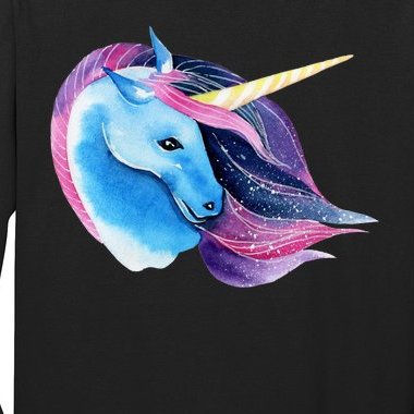 Unicorn Watercolor Long Sleeve Shirt