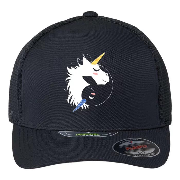 Unicorn Ying Yang Flexfit Unipanel Trucker Cap