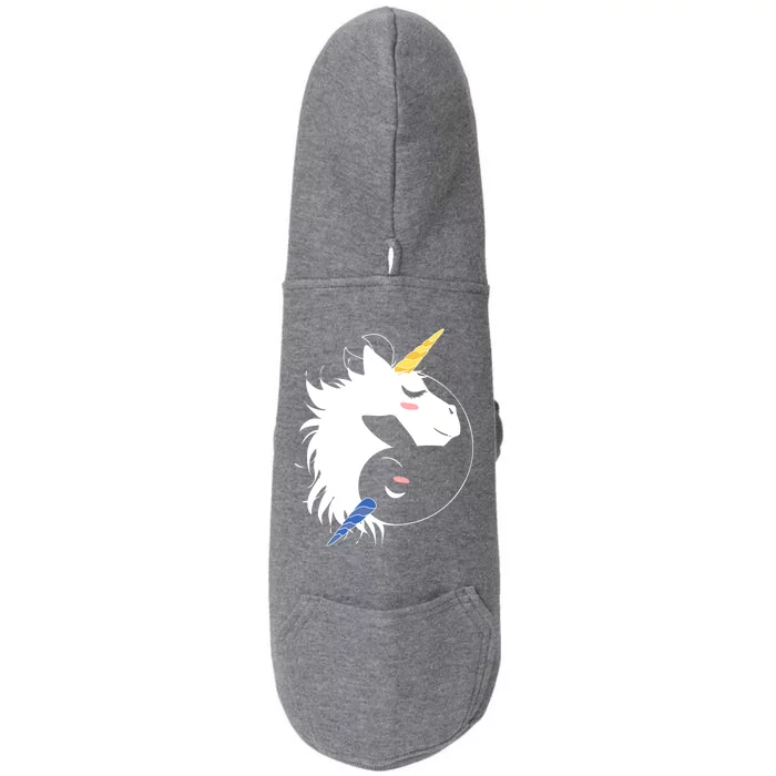 Unicorn Ying Yang Doggie 3-End Fleece Hoodie