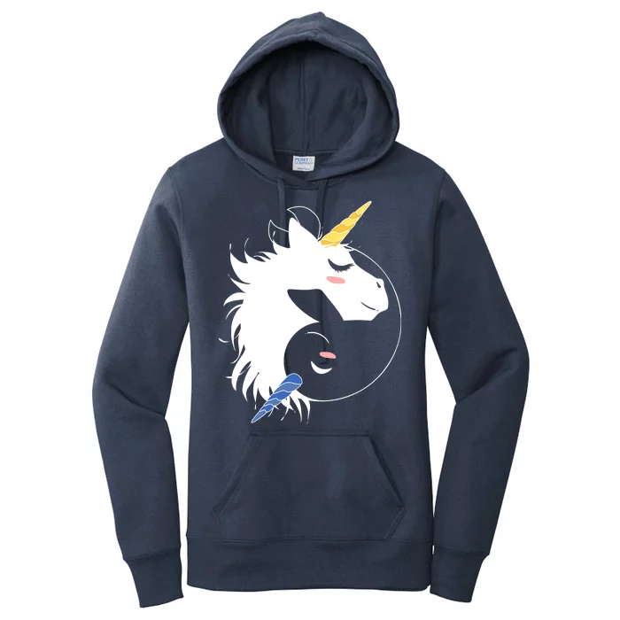 Unicorn Ying Yang Women's Pullover Hoodie