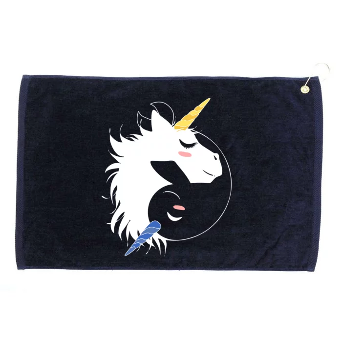 Unicorn Ying Yang Grommeted Golf Towel