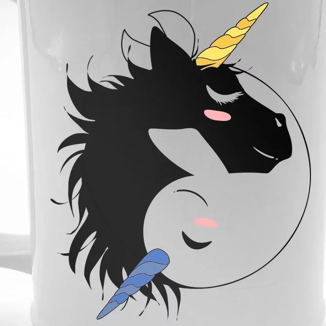 Unicorn Ying Yang Front & Back Beer Stein