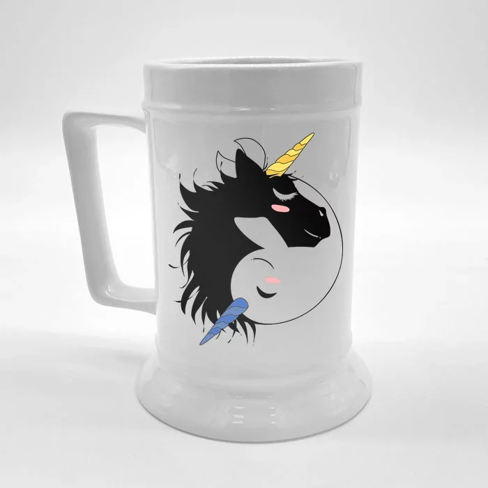 Unicorn Ying Yang Front & Back Beer Stein