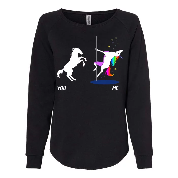 Unicorn You Me Womens California Wash Sweatshirt