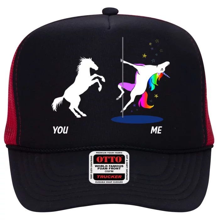 Unicorn You Me High Crown Mesh Trucker Hat