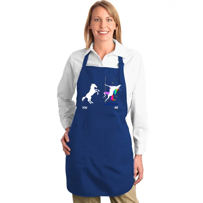 Unicorn You Me Full-Length Apron With Pocket