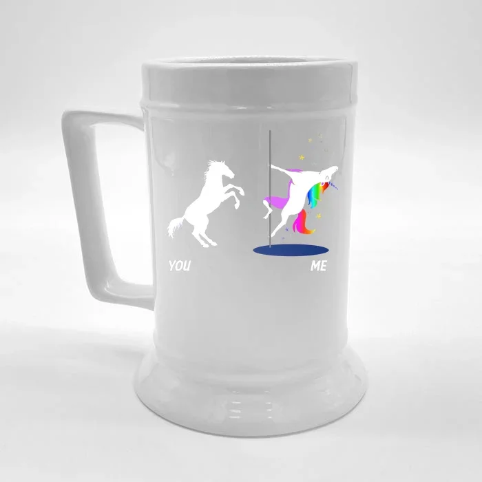 Unicorn You Me Front & Back Beer Stein