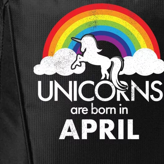 Unicorns Are Born in April City Backpack