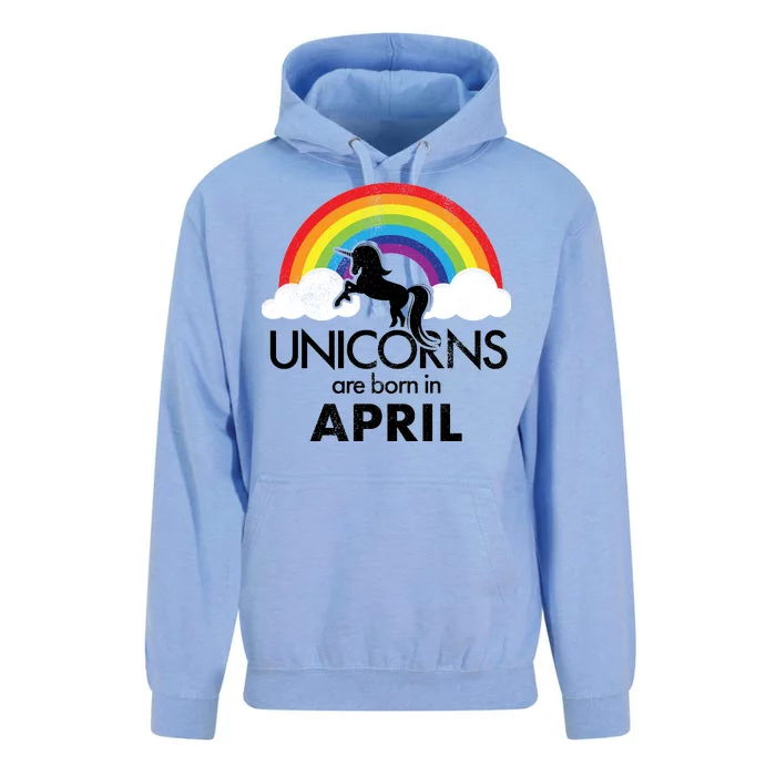 Unicorns Are Born in April Unisex Surf Hoodie