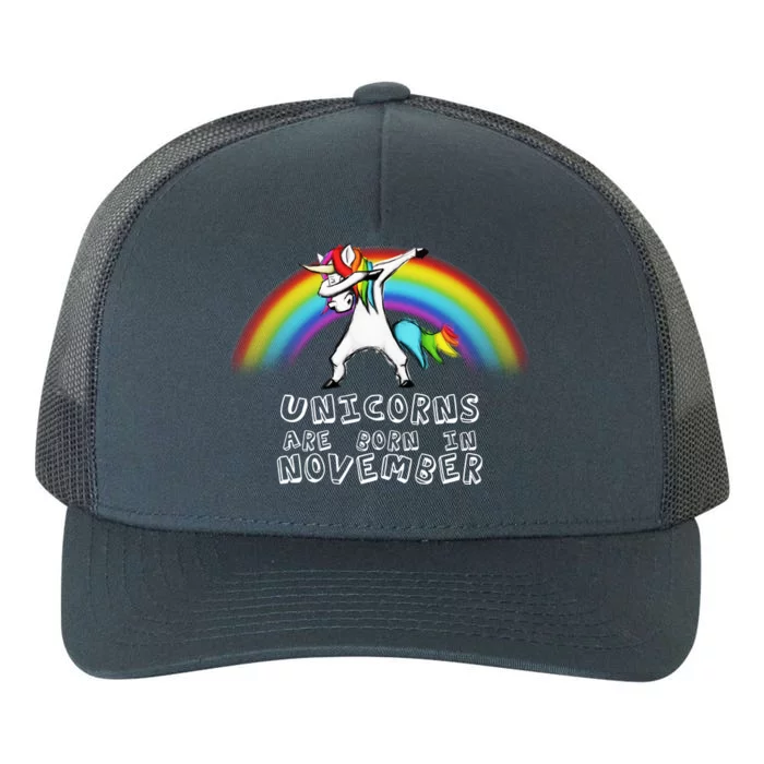 Unicorns Are Born In November Yupoong Adult 5-Panel Trucker Hat