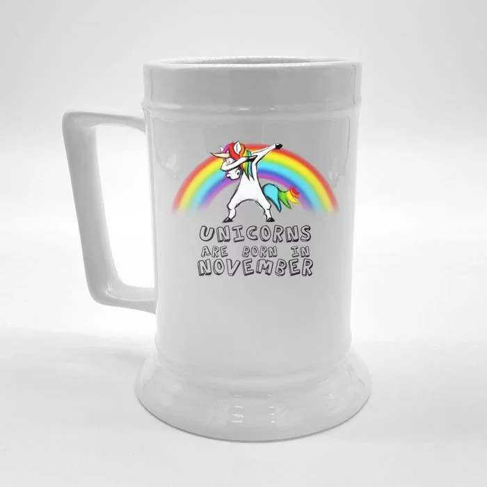 Unicorns Are Born In November Front & Back Beer Stein