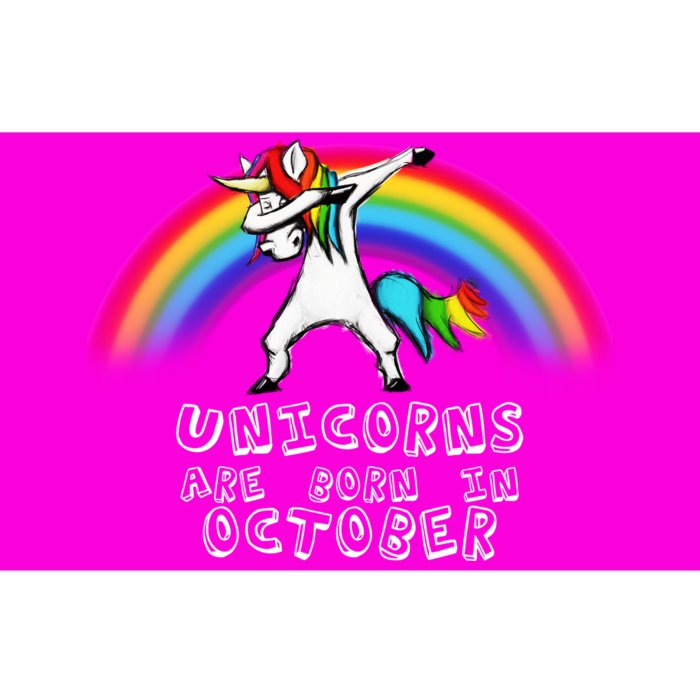 Unicorns Are Born In October Birthday Bumper Sticker