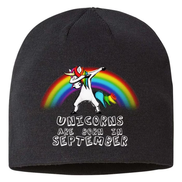 Unicorns Are Born In September Birthday 8 1/2in Sustainable Knit Beanie