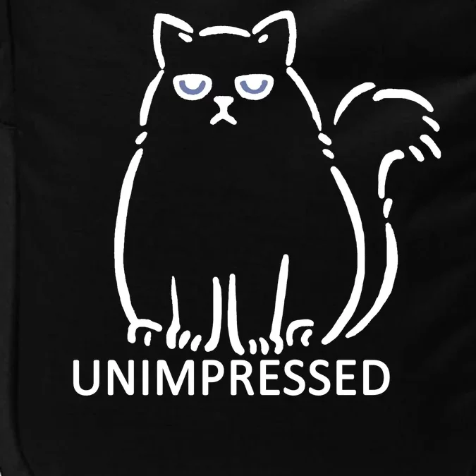 Unimpressed Funny Angry Cat Impact Tech Backpack