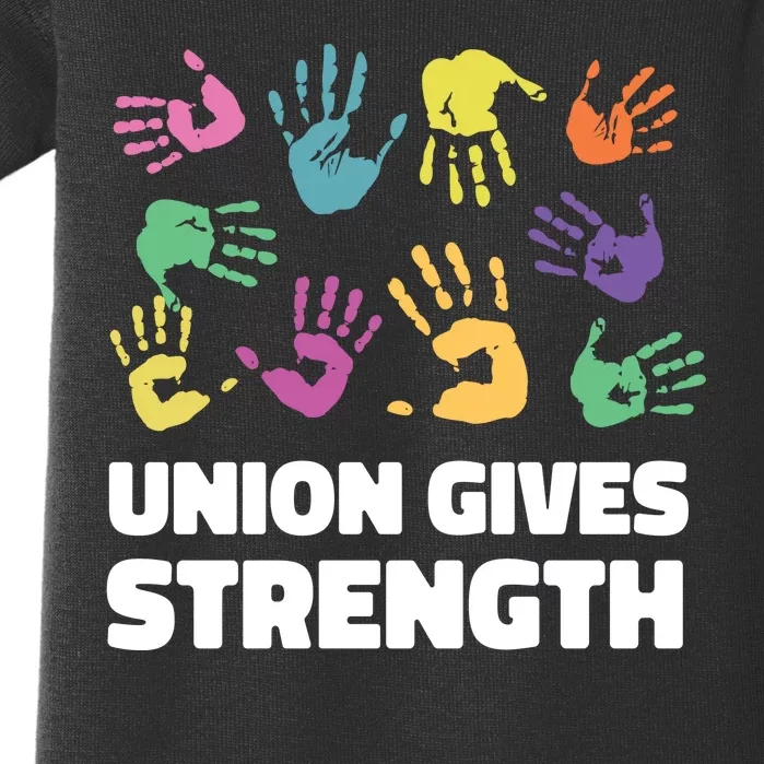 Union Gives Strength Baby Bodysuit