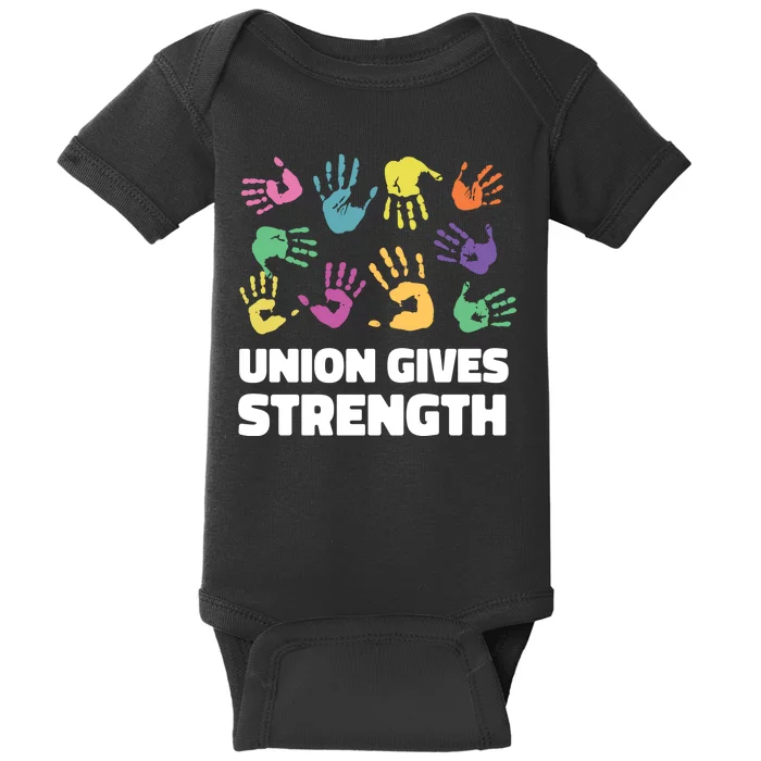 Union Gives Strength Baby Bodysuit