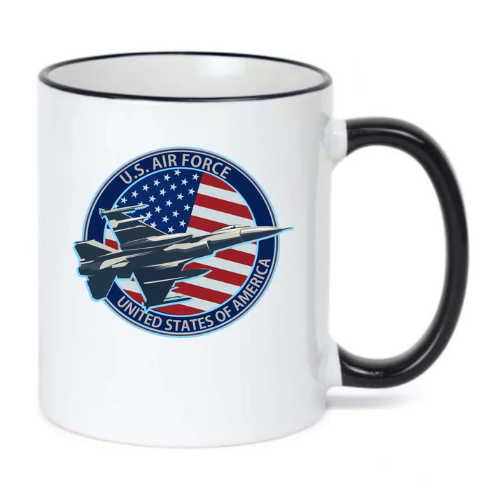 United States Air Force Logo Black Color Changing Mug