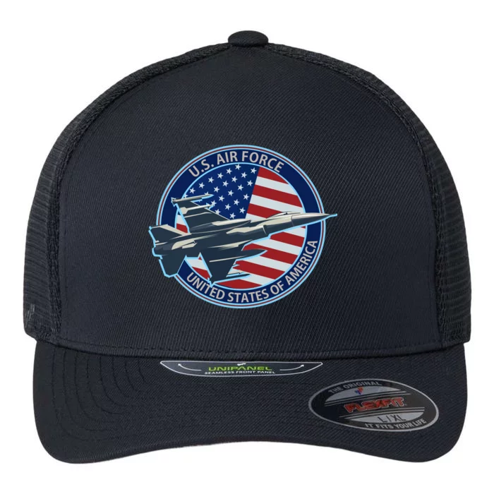 United States Air Force Logo Flexfit Unipanel Trucker Cap