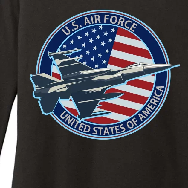 United States Air Force Logo Womens CVC Long Sleeve Shirt