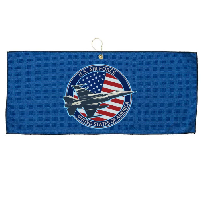 United States Air Force Logo Large Microfiber Waffle Golf Towel