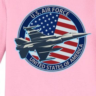 United States Air Force Logo Baby Long Sleeve Bodysuit