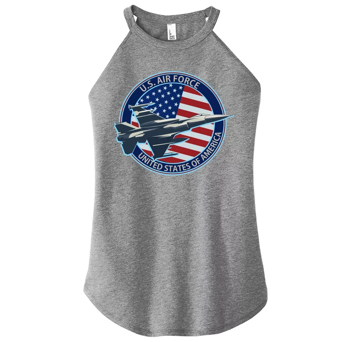 United States Air Force Logo Women’s Perfect Tri Rocker Tank