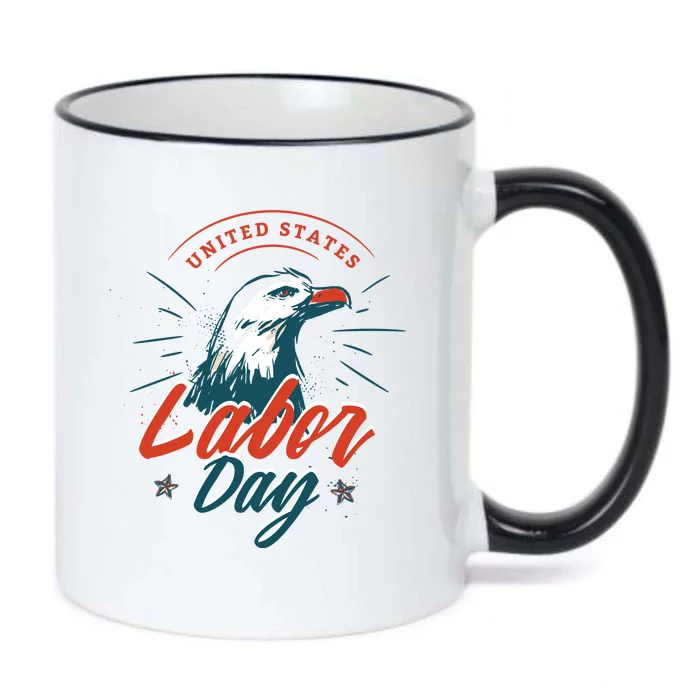 United States Labor Day Eagle Black Color Changing Mug