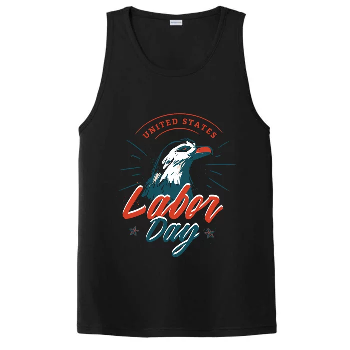 United States Labor Day Eagle Performance Tank