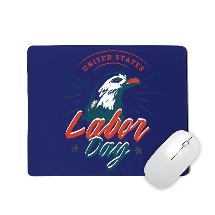 United States Labor Day Eagle Mousepad