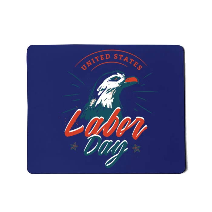 United States Labor Day Eagle Mousepad