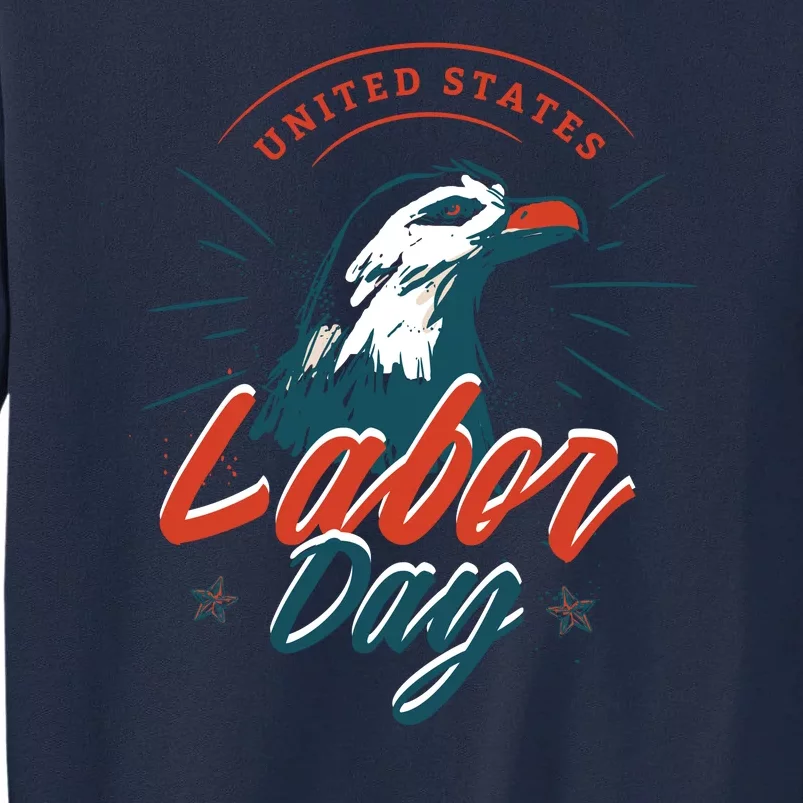 United States Labor Day Eagle Tall Sweatshirt