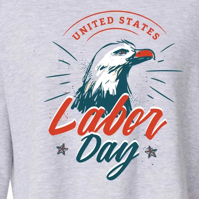 United States Labor Day Eagle Cropped Pullover Crew