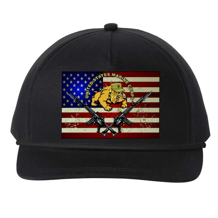 United States Marine Corps Bulldog Snapback Five-Panel Rope Hat