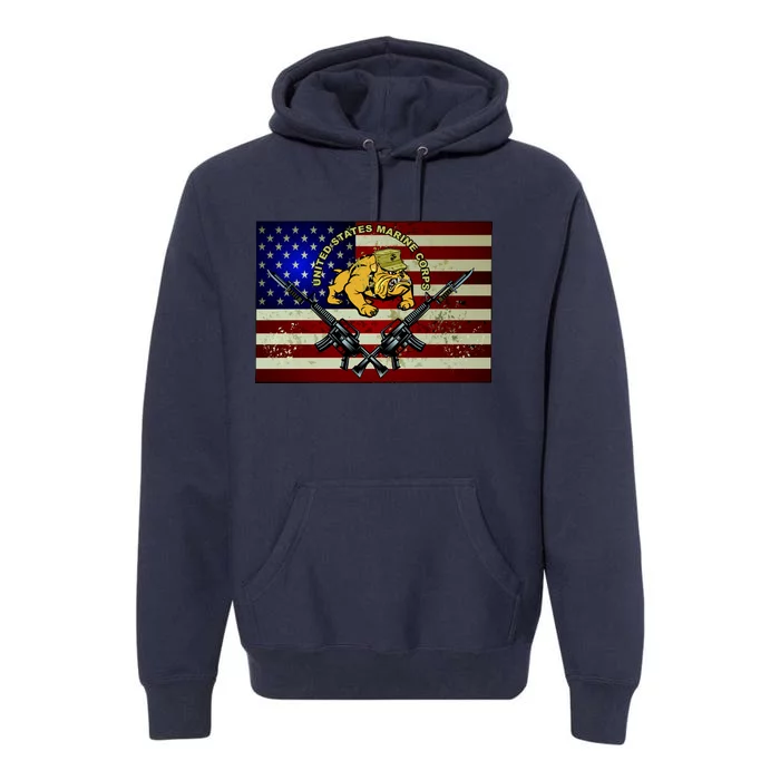 United States Marine Corps Bulldog Premium Hoodie