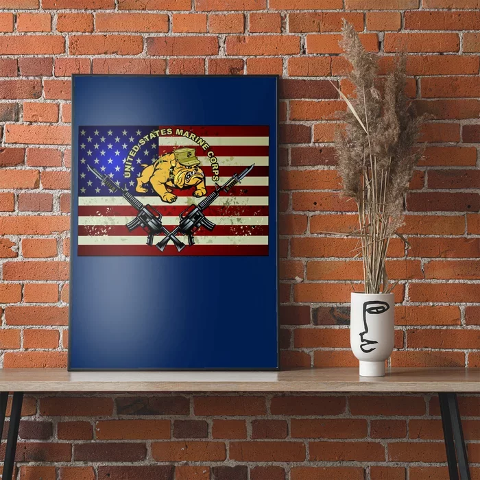 United States Marine Corps Bulldog Poster