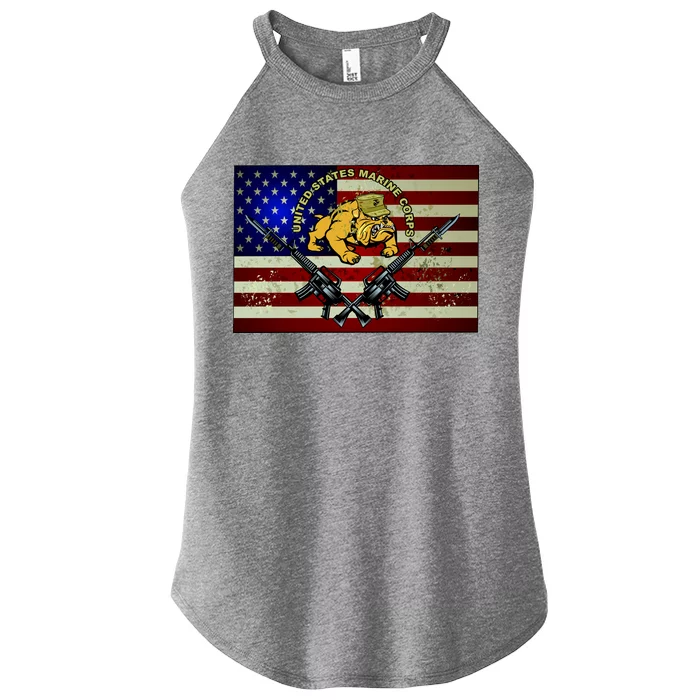 United States Marine Corps Bulldog Women’s Perfect Tri Rocker Tank