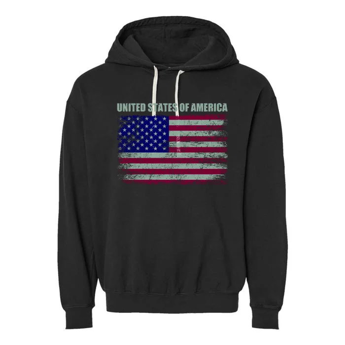 United States Of America Garment-Dyed Fleece Hoodie